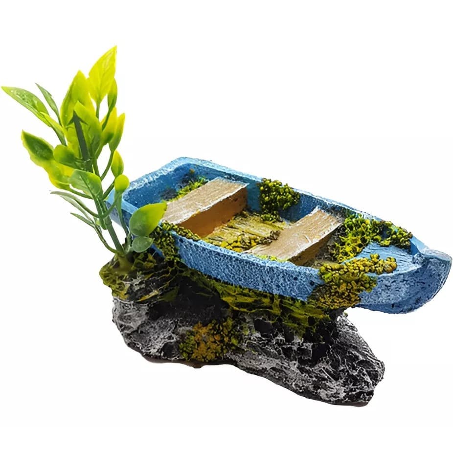 Enfeite Para Aquário - Canoa