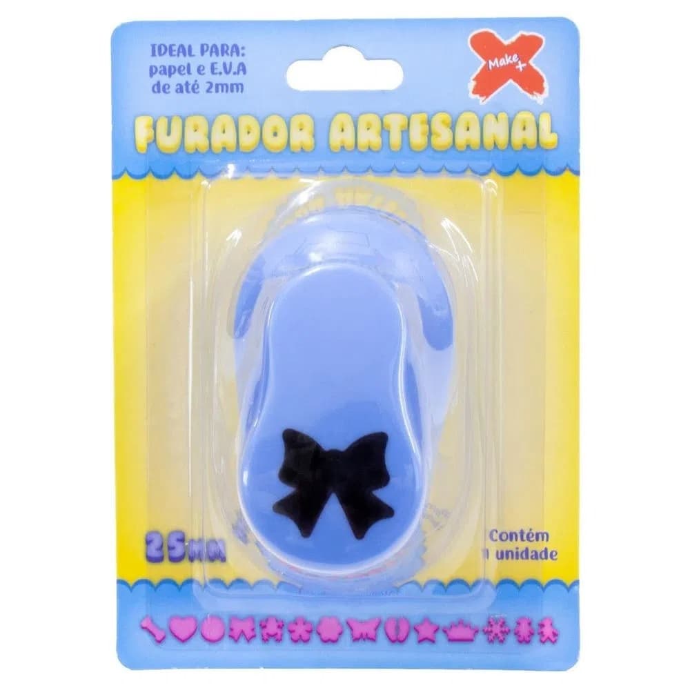 FURADOR ARTESANAL PARA PAPEL E EVA  MAKE + TRÊS TAMANHOS