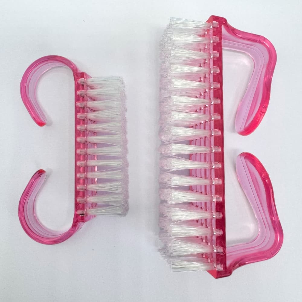 Kit 2 Escovinha Acrílica para Unha Escovinha de Plástico com cerdas Nylon para Unha Escova Limpeza