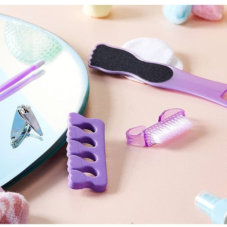 Kit Manicure/Pedicure 5 Peças Lixa Para Pés Com Design De Pezinho