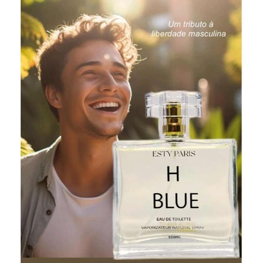 O Melhor Perfume Masculino do Mundo com Feromônio Masculino H BLUE -Paris