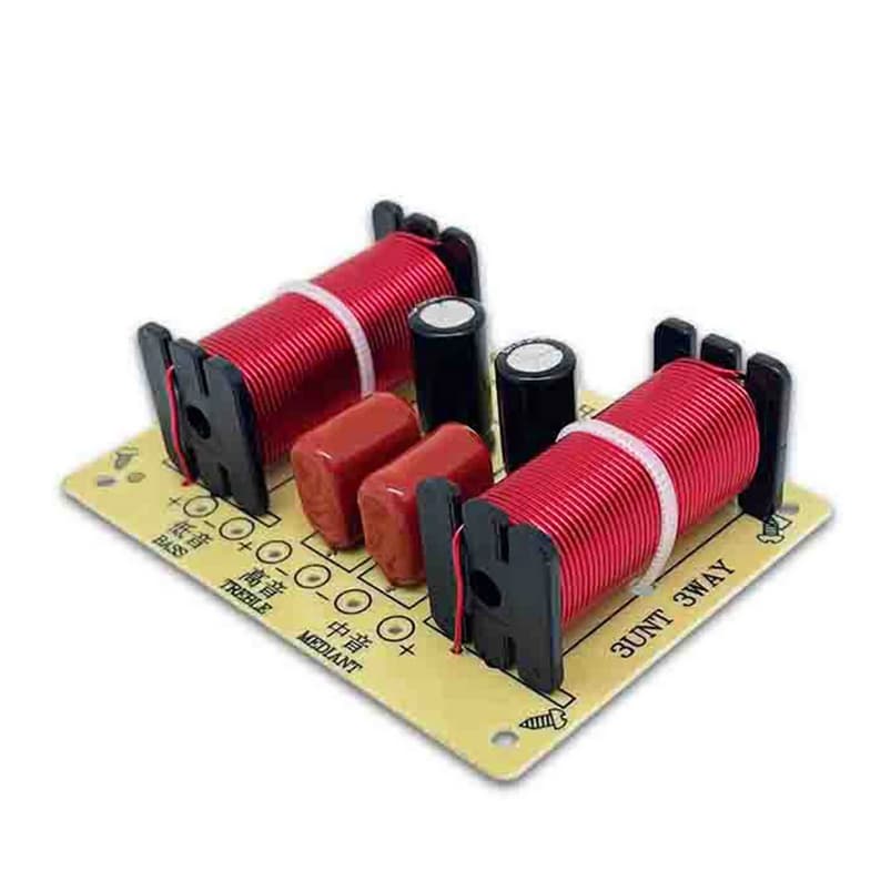 crossover divisor de frequências 3 vias 150w agudos médios graves bass treble mid ranger alta fidelidade CAPACITOR CBB