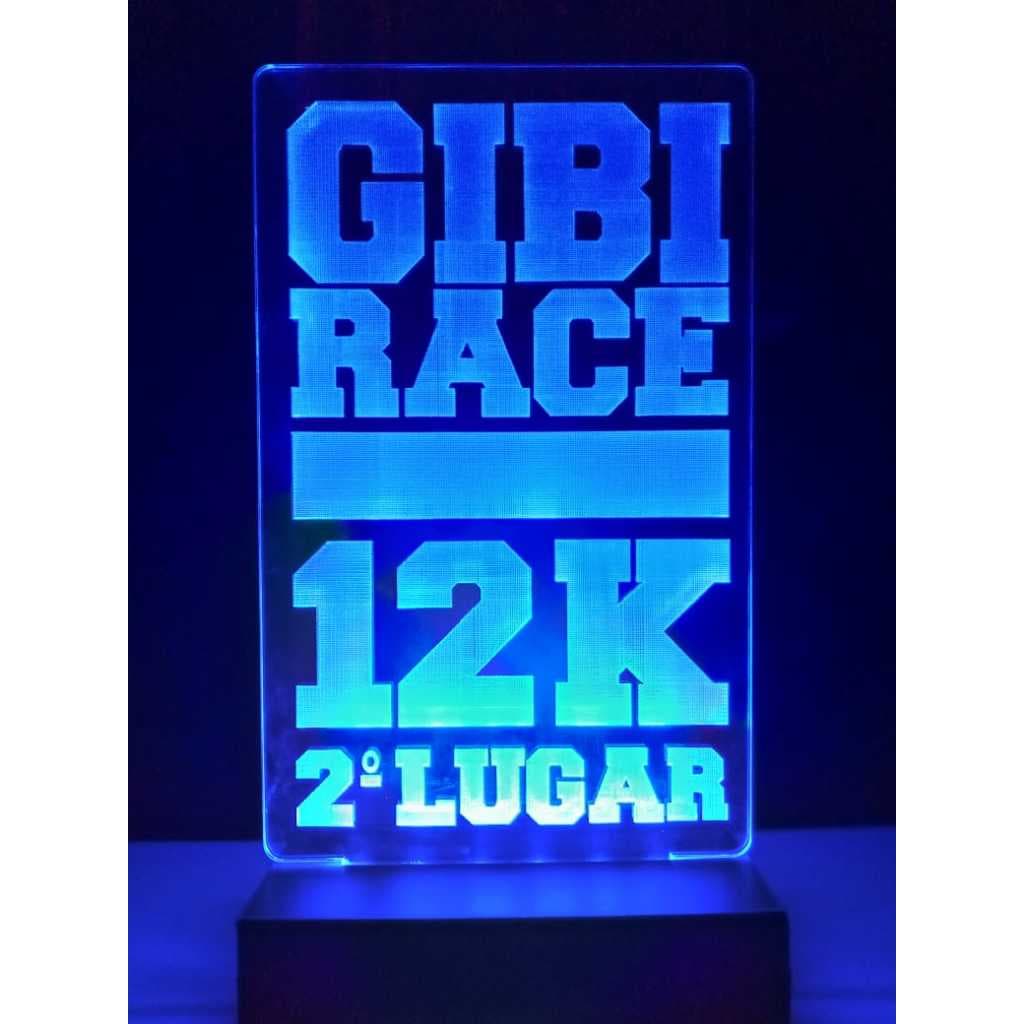 Luminária de mesa led, sua Marca personalizada com 30CM RGB 16 cores