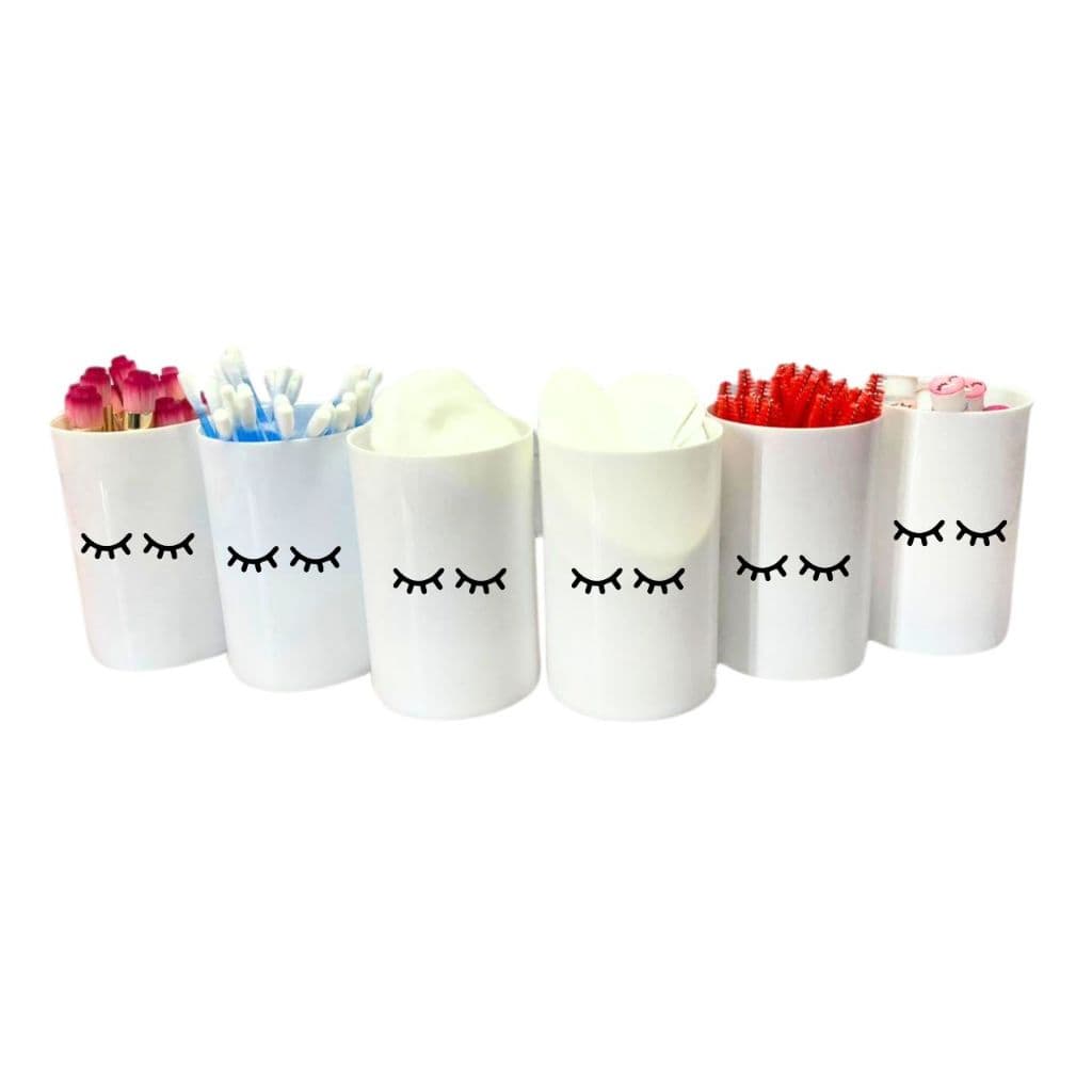Porta objetos / Organizar bancada Escovinhas fita Micropore pinça pincel algodão lash designer