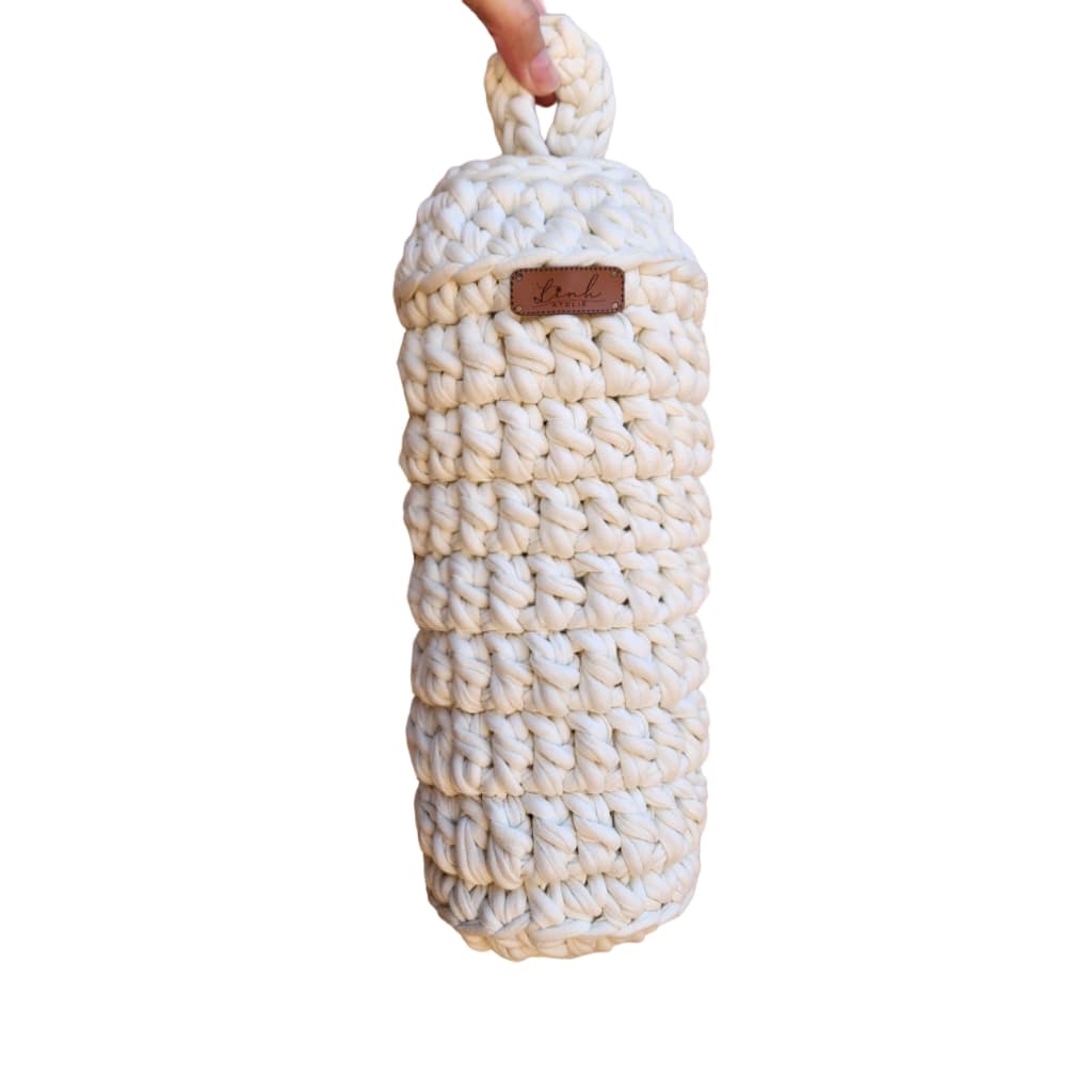 Puxa Saco em fio de malha | Puxa saco crochê | Decoração | Porta saco