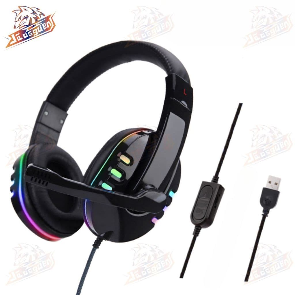 Headset Fone Gamer led rgb com microfone USB Para PC Computador Headphone iluminado