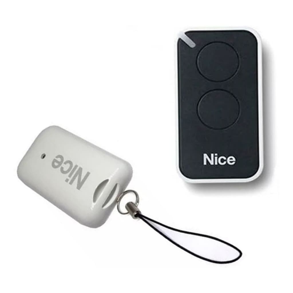 Controle Remoto Para Portão Eletrônico Nice Era Inti 2 teclas PRETO/BRANCO