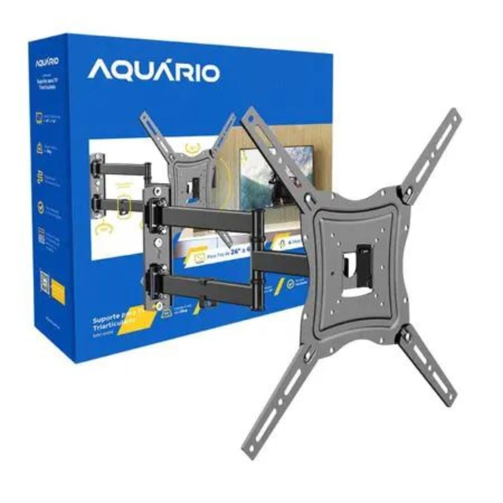 Suporte para TV  26" a 60" Triarticulado 4 Movimentos Já Montado Fácil Instalação Sav-4400