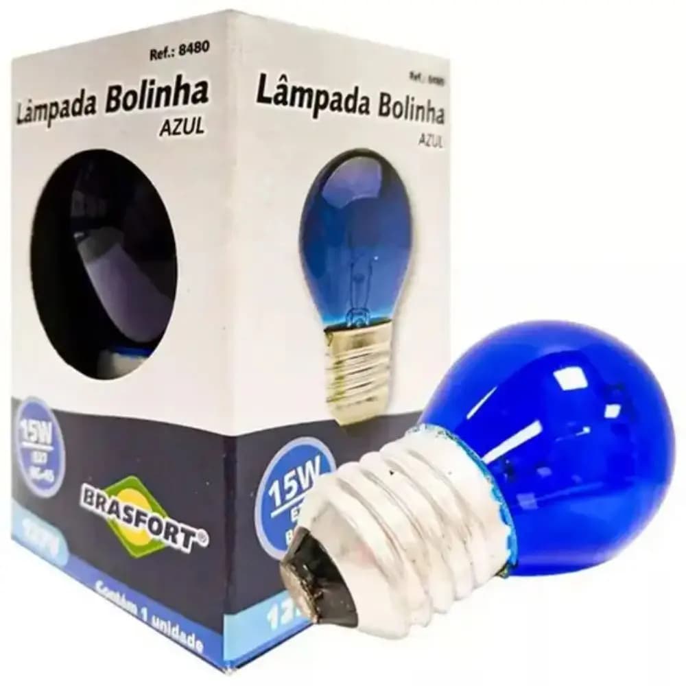 LAMPADA BOLINHA 15W E27 127V BRASFORT