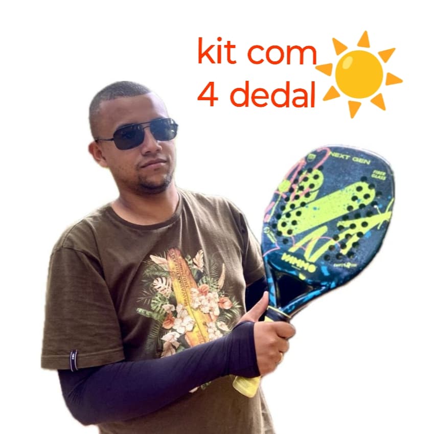 Kit 4 pares de manguito dedal com proteção térmica
