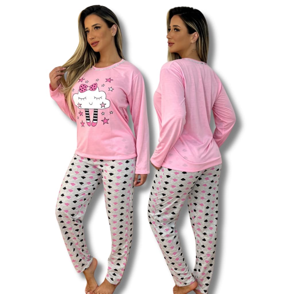 Pijama Longo Feminino Adulto