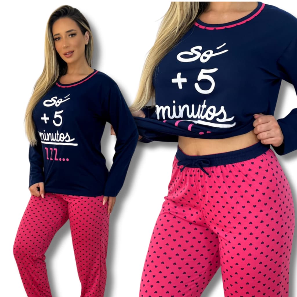 Pijama Feminino meia estaçao