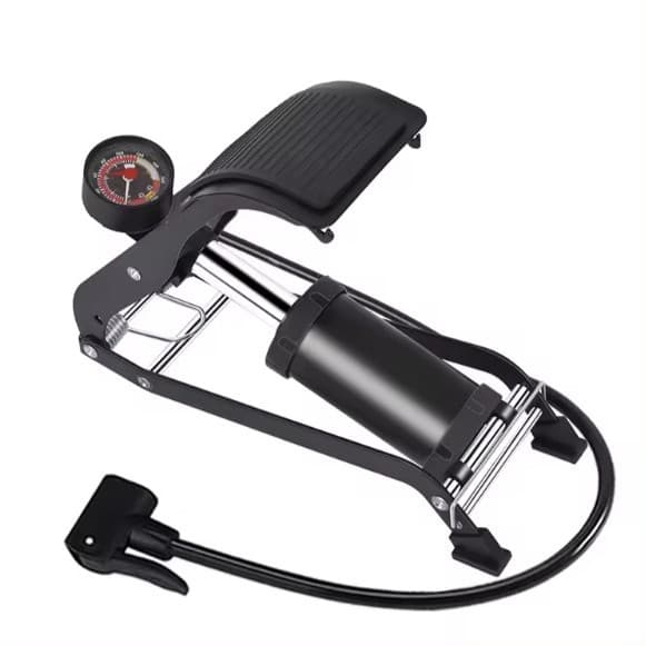 Bomba de Ar Pedal Alta Pressão Manômetro Portátil Pneu de Carro Bike Moto Bola De Basquete - Envio Já!
