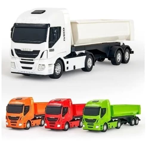 Brinquedo Caminhao Iveco Hi-way Cacamba Basculante  para  Crianças