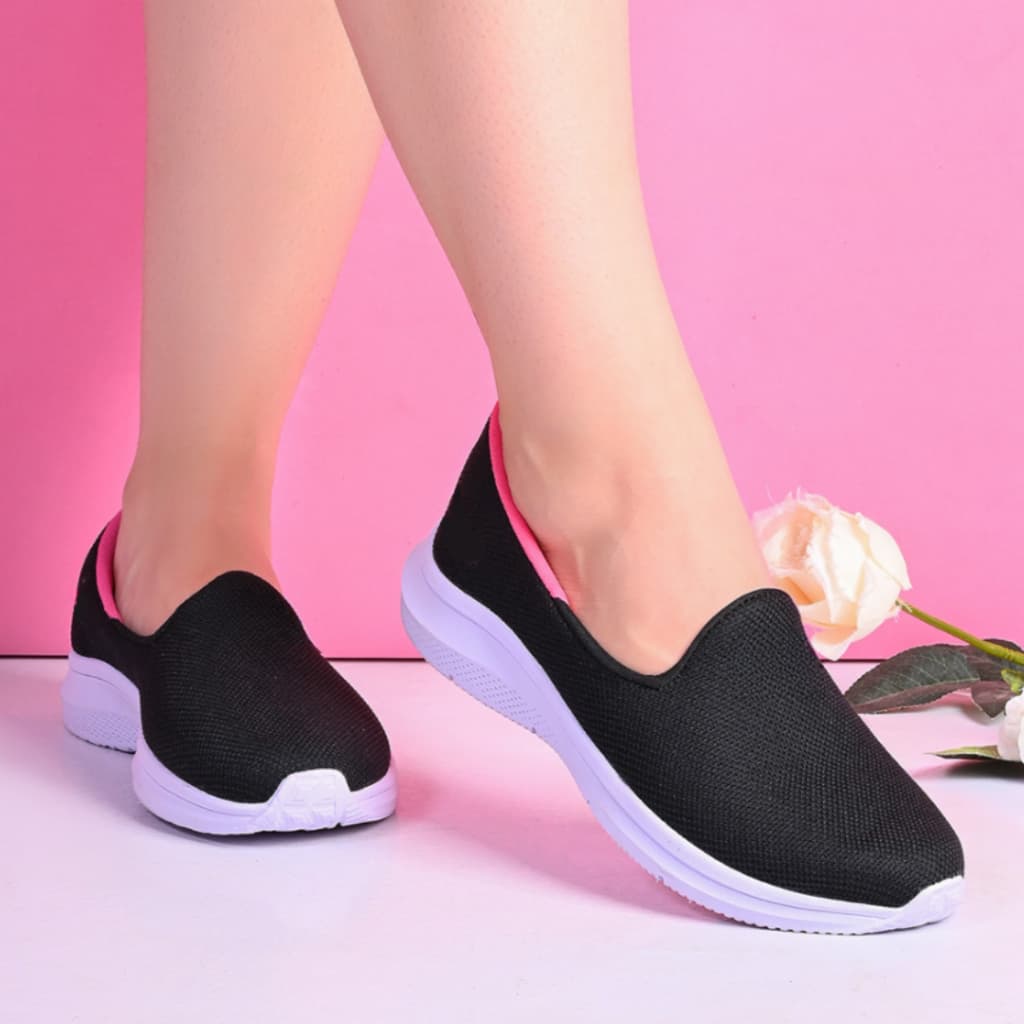 Tenis Feminino Slip On sem cadarço  Casual Sola Antiderrapante
