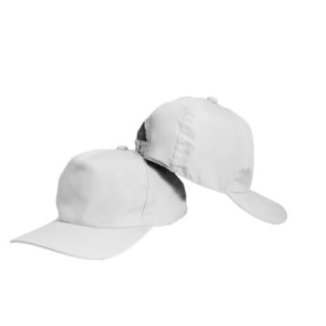 Kit 35 Boné branco para sublimação Microfibra liso AMERICANO açougue/bar/mercado