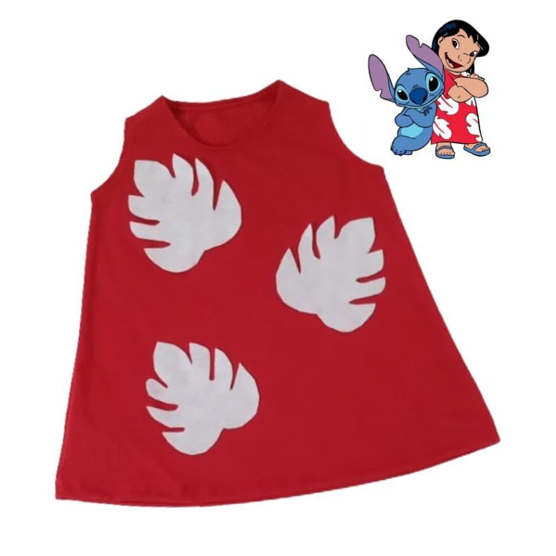 Fantasia infantil Lilo Stitch vestido baby menina aniversário mesversario festa carnaval