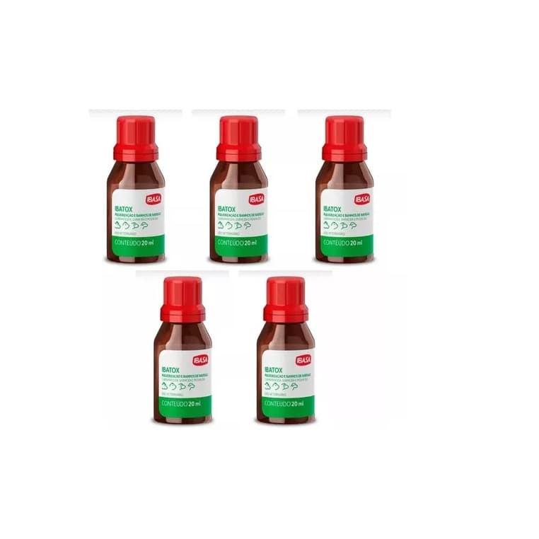Remédio P/ Matar Carrapato E Pulgas No Quintal Kit 5 Ibatox