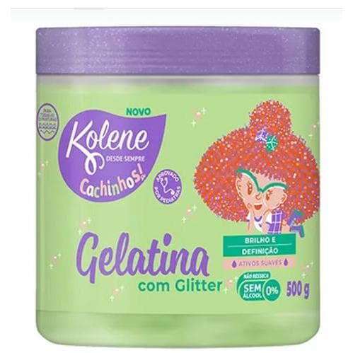 Gelatina Modeladora  Kolene Cachinhos com Glitter 500g