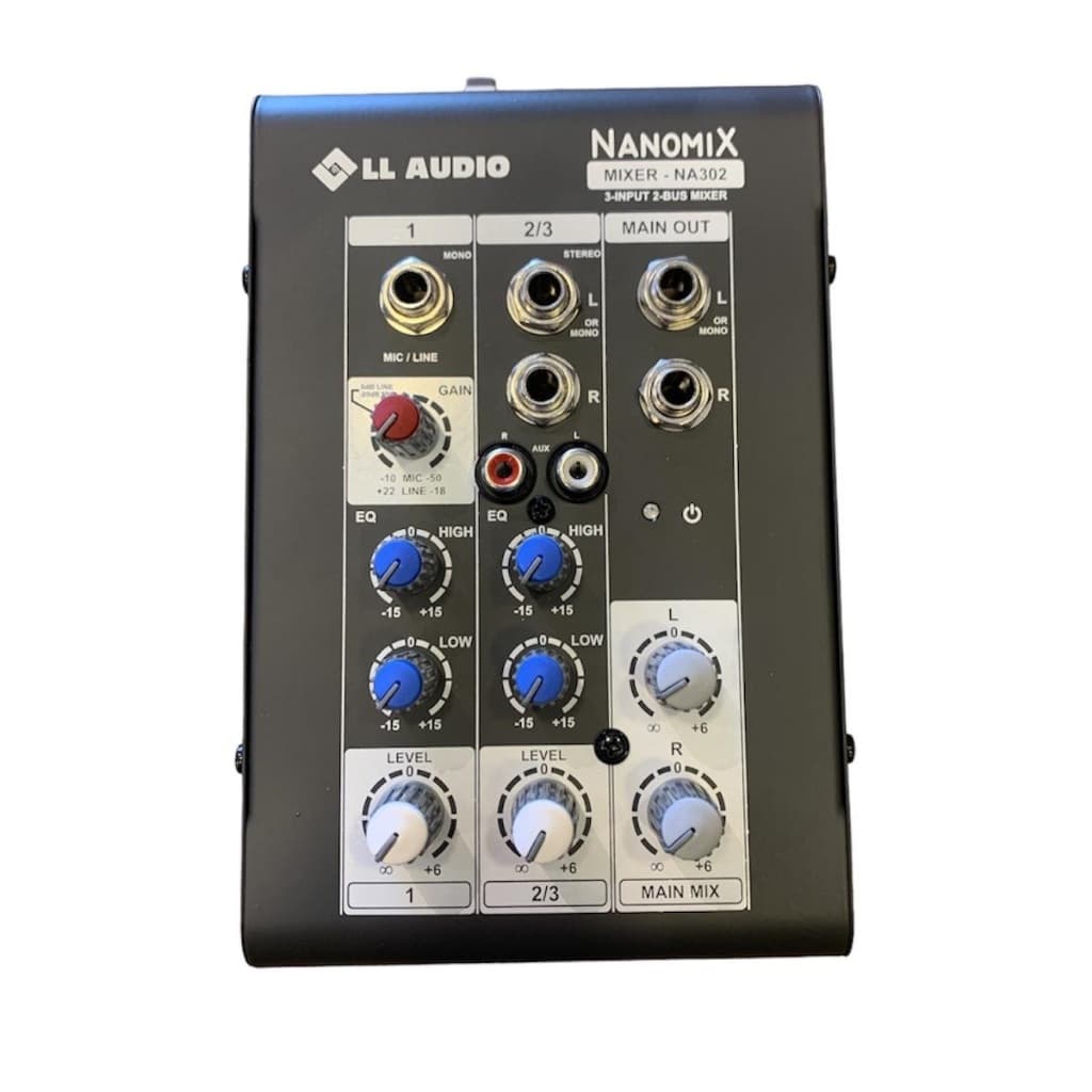 Mesa De Som Nanomix Na302r LL 3 Canais