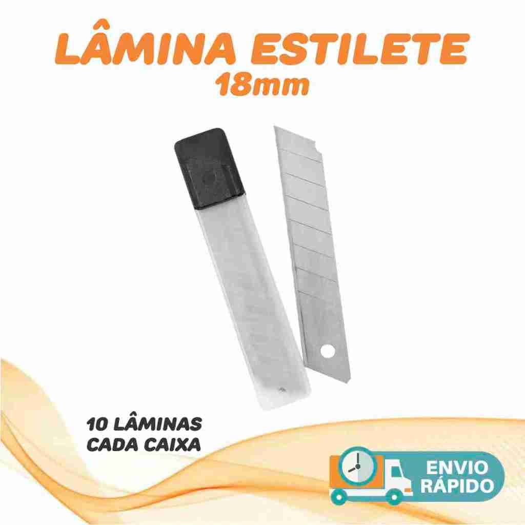 Lâmina Para Estilete 18mm Estojo com 10 unidades Masterprint