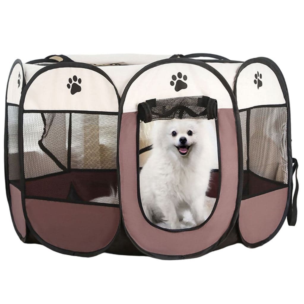 Cercadinho Cercado Casinha Portátil Dobrável Pet Cães Gato Grande Cachorro W01