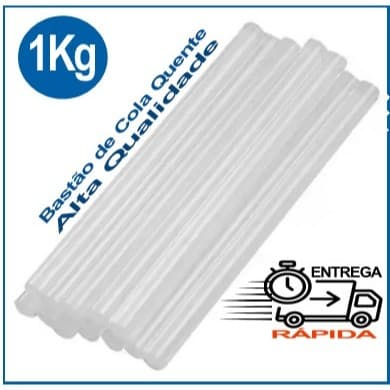 Bastão De Cola Quente 1kg  Fino ou Grosso  Bastão Semi Transparente 1KG Artesanato