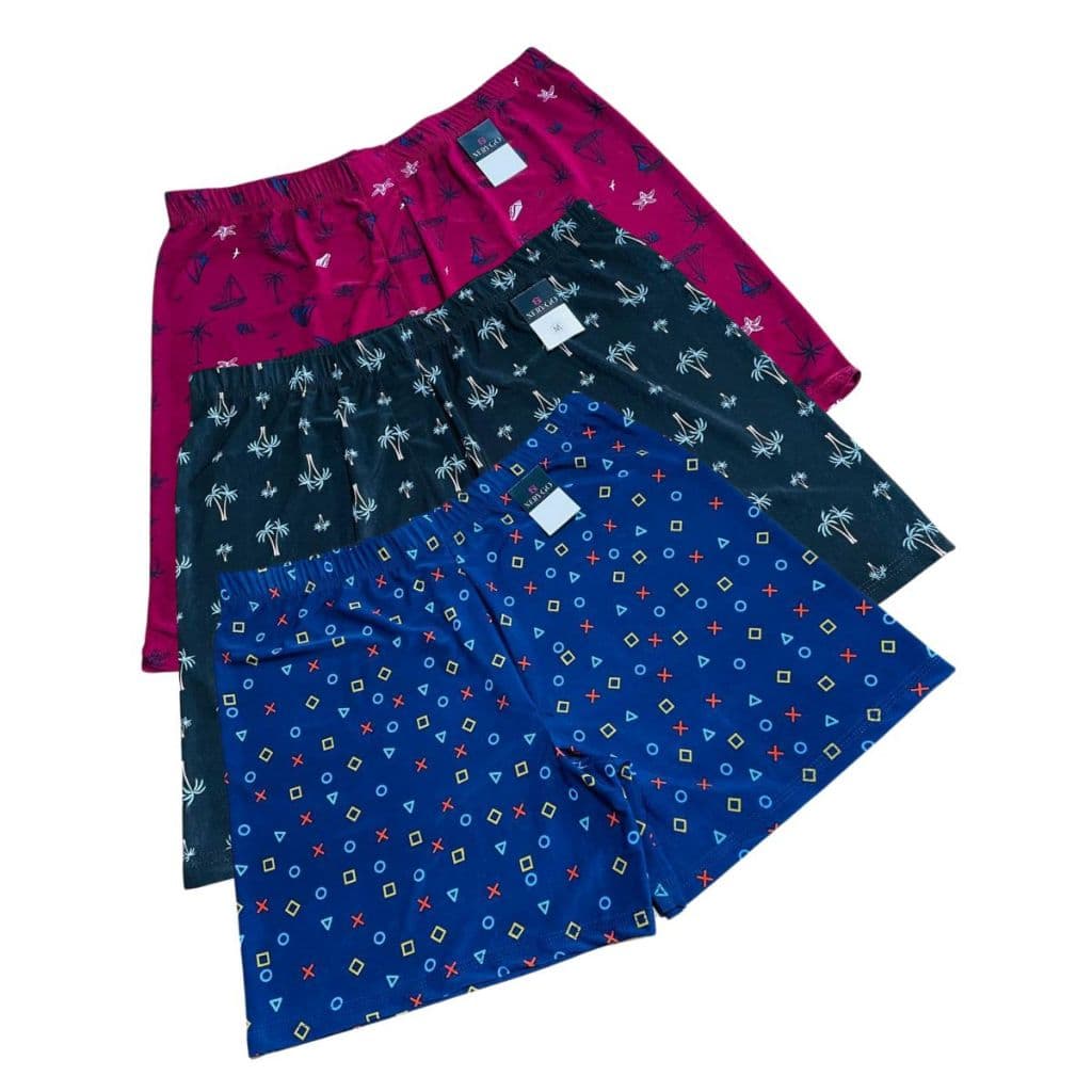 Kit Cueca Samba Canção Short Dormir  Pijama