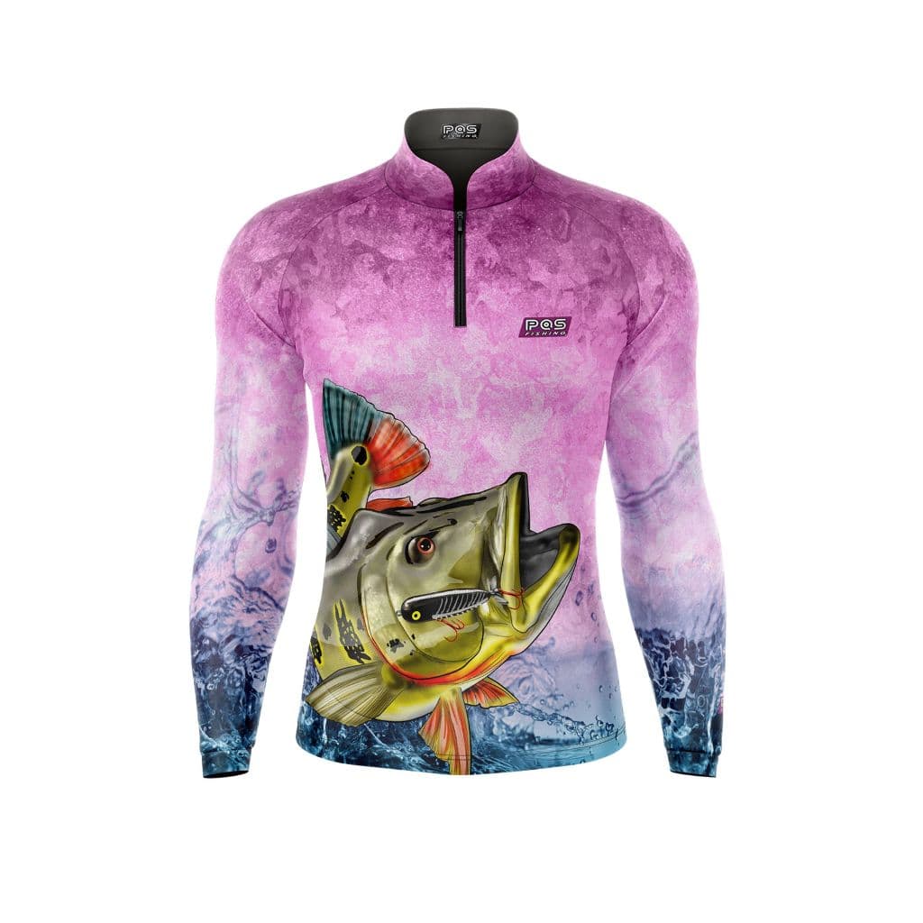Camiseta Pesca Tucunaré Girl Rio Pqs II Nc Ref 13 Uv 50+