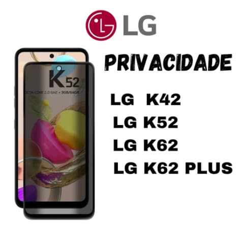 Película Privacidade Anti spy Anti Espião Para LG K42 / K52 / K62