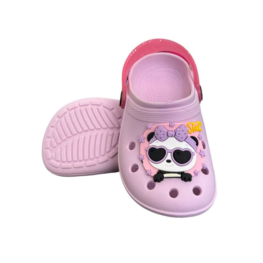Babuche Infantil Menina Sandalia Chinelo Panda Urso Leve Macio Emborrachado