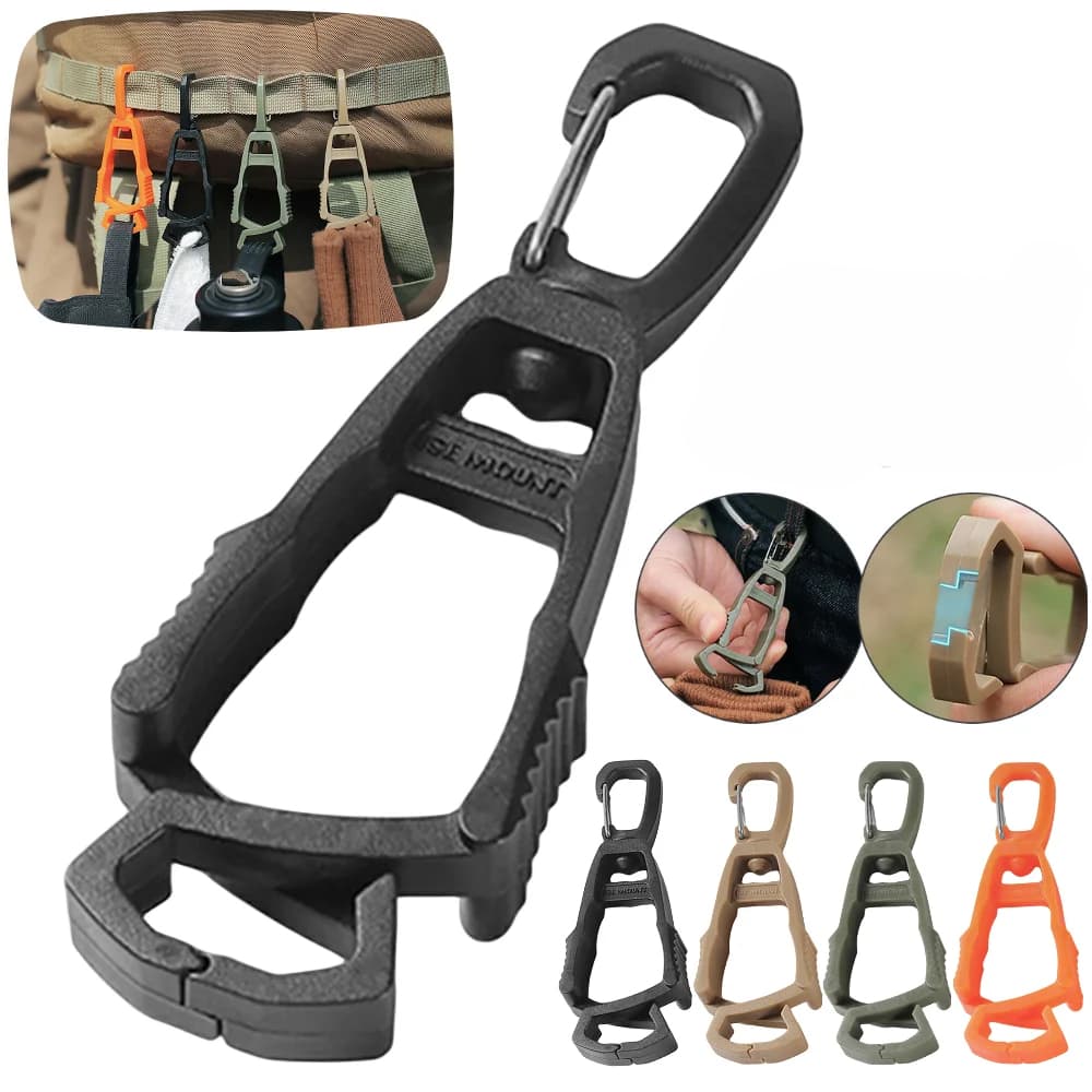Gancho p/luvas de trabalho, Clip Hanger, Luva anti-queda de cinto, específico para a construção e trabalhos manuais.