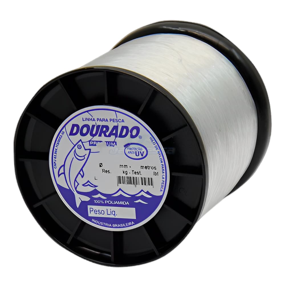 Linha Pesca Nylon Branca Mazzaferro Dourado Premium 500g (Todas Bitolas)