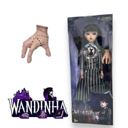 Boneca Wandinha Boneca Vandinha C/Mãozinha Brinquedo De Menina Musical infantil OK296