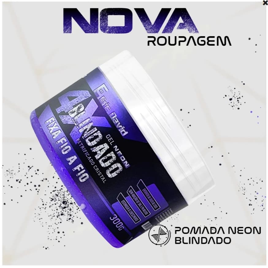 Gel Neon Blindado Petrificado Cristal Eric David