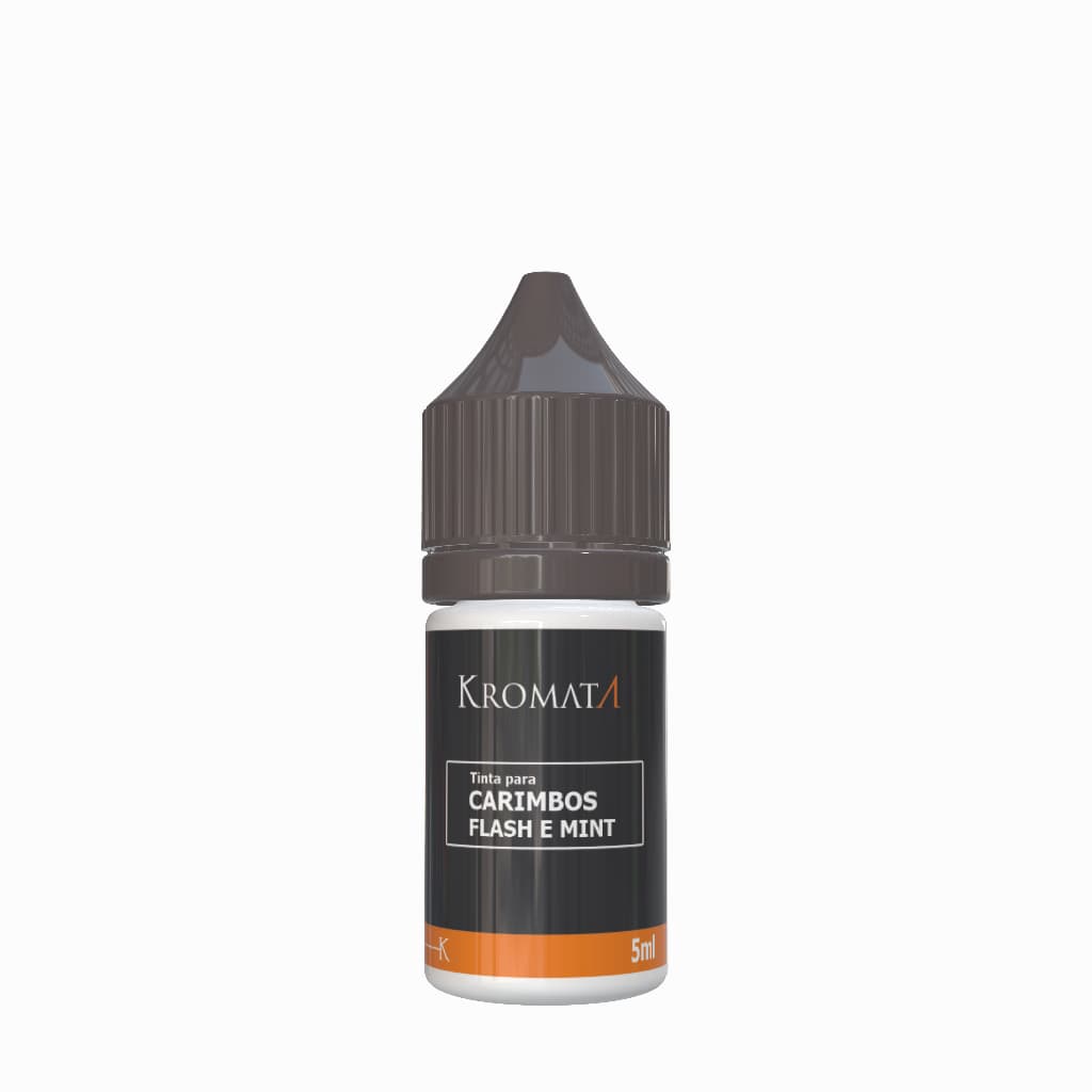 Tinta para Carimbos Mint / Flash e Gel Kromata preta