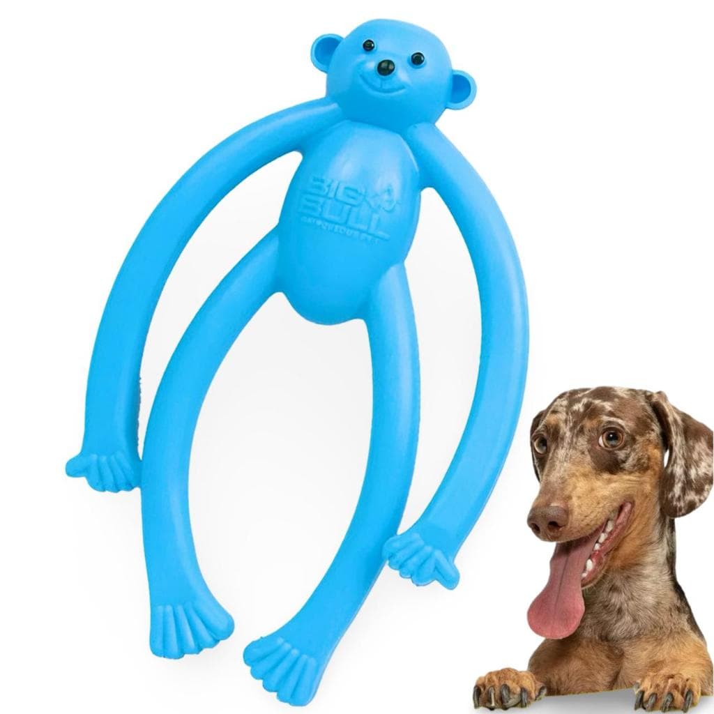 Brinquedos Pet Big Bull Macaco Mordedor Cachorro Borracha Maciça Para Pets de Pequeno Porte