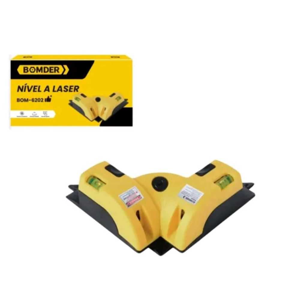 Nivel Laser 90 Graus Horizontal Vertical Esquadro Prumo 10m