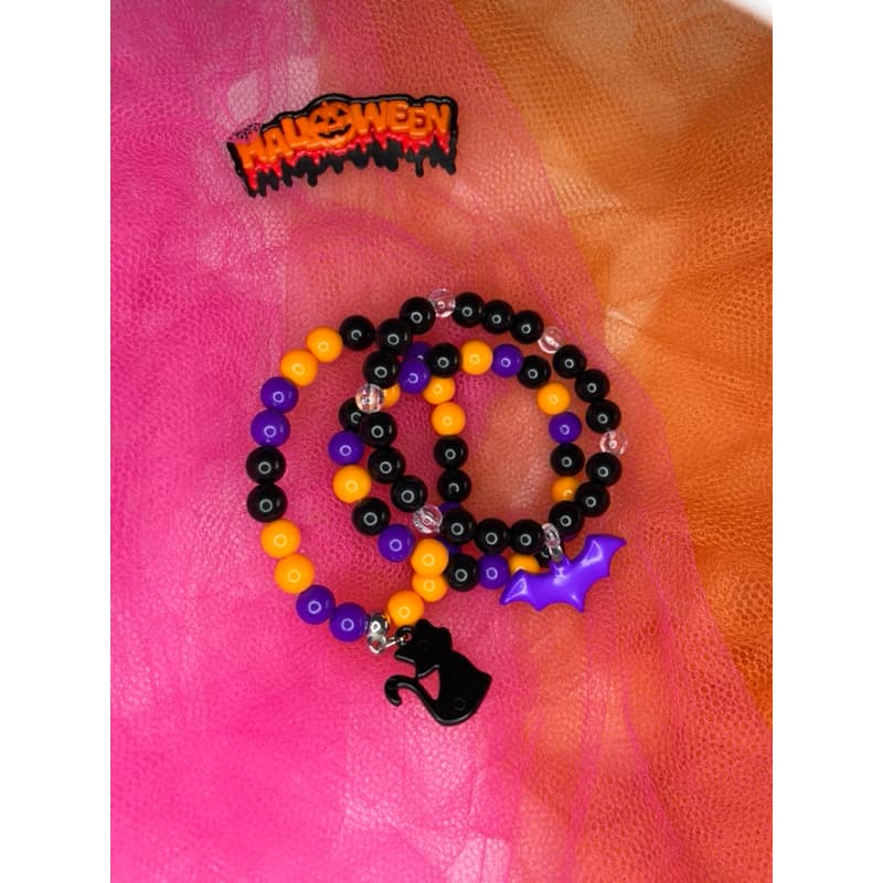 kit Pulseira infantil halloween | mix de pulseiras infantil halloween | pulseira halloween