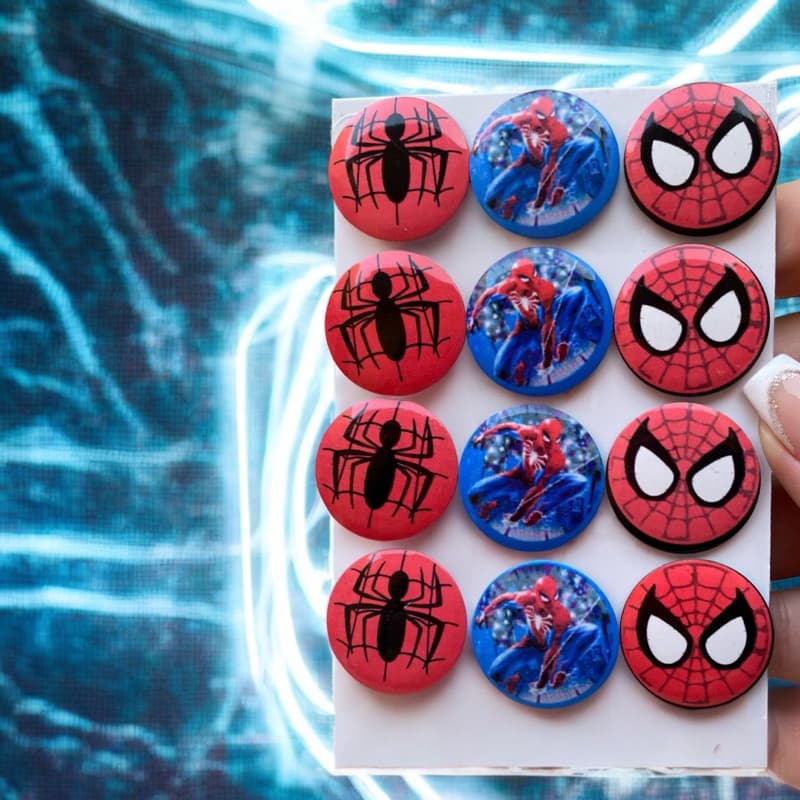 Kit com 12 Ímas de Geladeira Tema HOMEM ARANHA - Cozinha Moderna