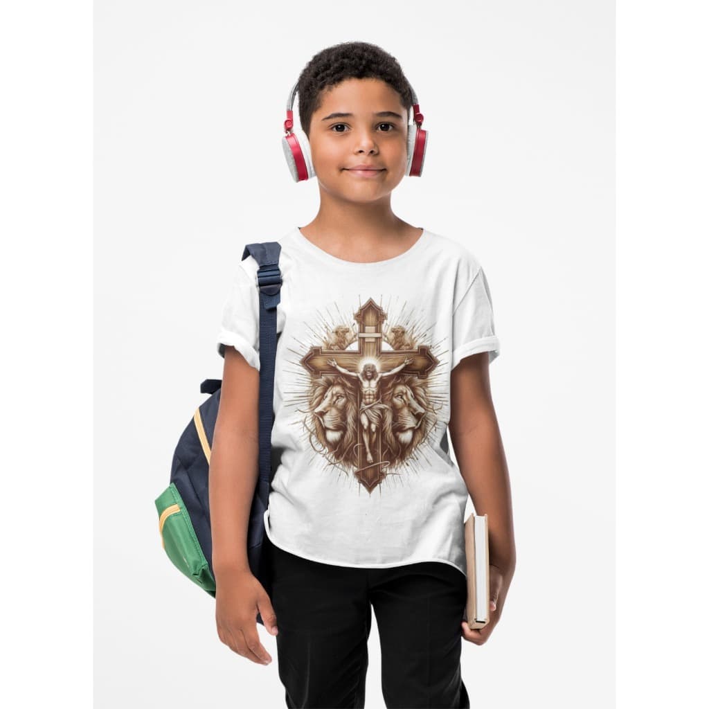 CAMISETA INFANTIL MENINO MENINA EVANGELICA CATOLICA IGREJA DEUS JESUS