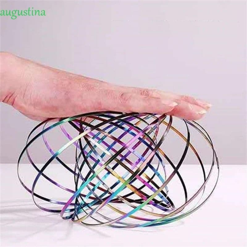 AUGUSTINA Anel De Braço Fluxo , Mágico De Mola Em 3D , Festa Favorável Aço Inoxidável Sensorial