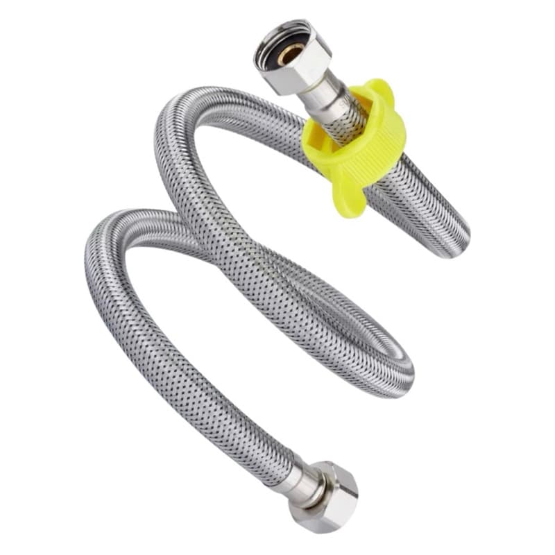 Rabicho Cromado 50 Cm Trançado Super Resistente Engate Rápido