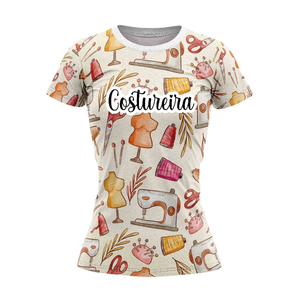 Camisa PROFISSÃO COSTUREIRA Blusa Malha Casual Feminina UNIFORME COSTUREIRA  REF001
