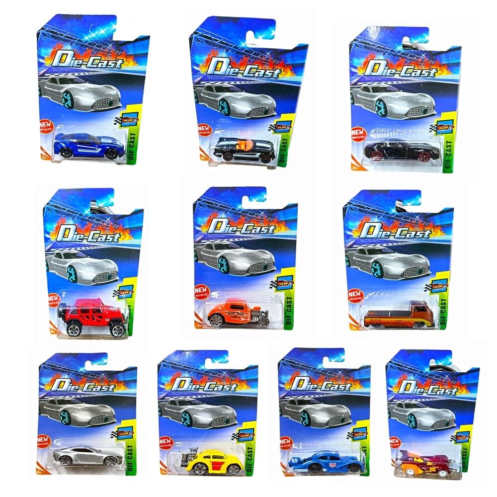 Kit 12 Carrinho De Ferro Brinquedo Estilo Hot Wh 1:64 Colecionável Revenda Sortidos