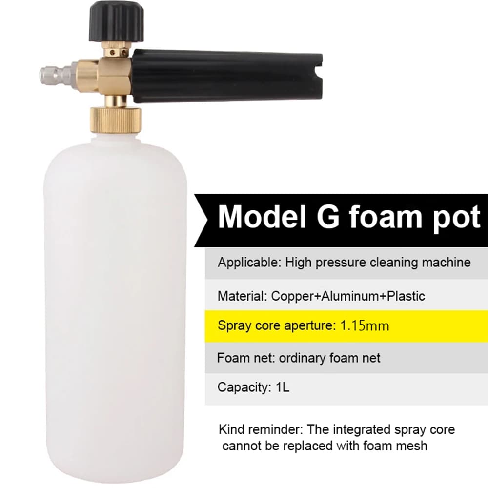 Snow Foam Aplicador KACHER WAP VONDER Kit De Detergente de Alta Pressão 1e4 "interface rápida