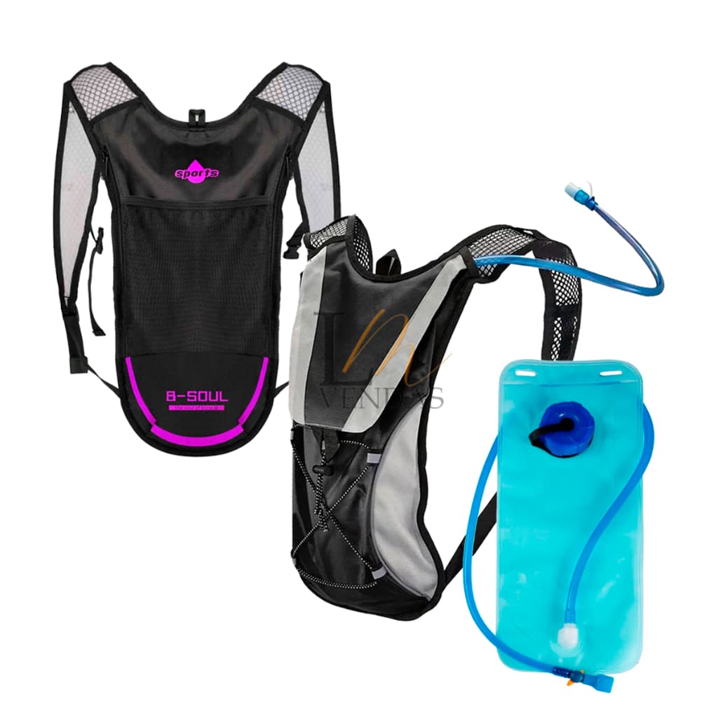 Mochila De Hidratação Refil 2l Com Ajuste Bolso Ciclismo Bike Bicicleta Corrida Trilha Acampamento