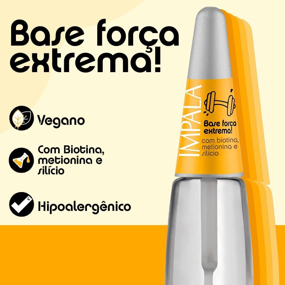 Base Força Extrema para Unhas Impala Hipoalergênico