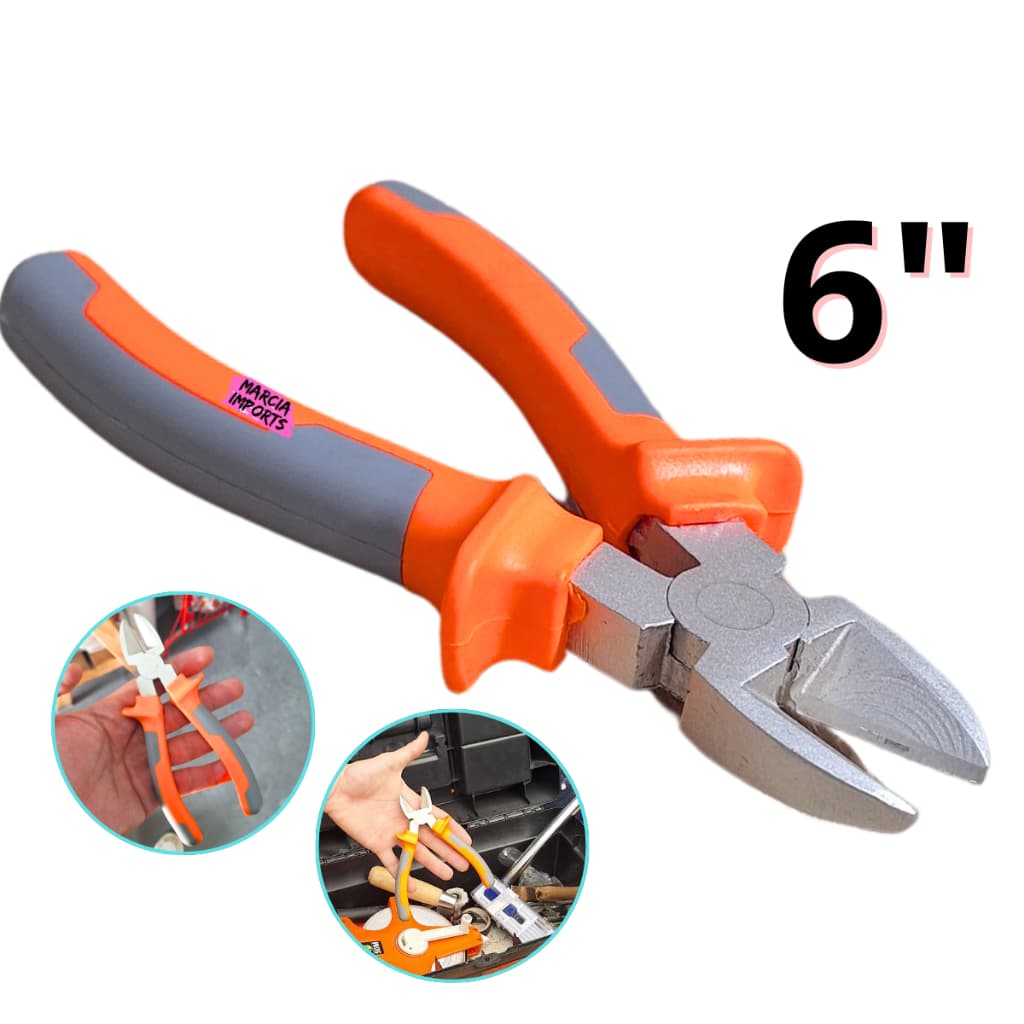 Alicate d Corte 6 Polegadas P fios cabos artesanato joias Alicate com 6" Eletricista Alta Qualidade