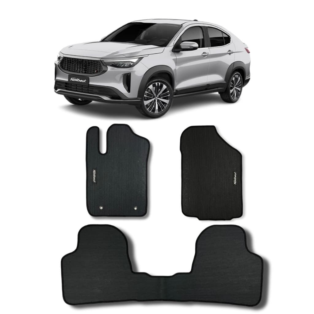 TAPETE CARRO FIAT FASTBACK EMBORRACHADO TRASEIRO INTEIRIÇO